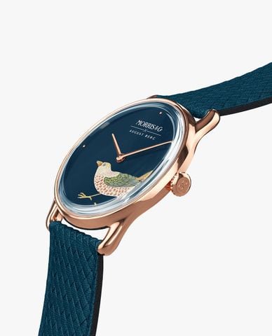  AUGUST BERG - Đồng hồ unisex Strawberry Bird Indigo 38mm 
