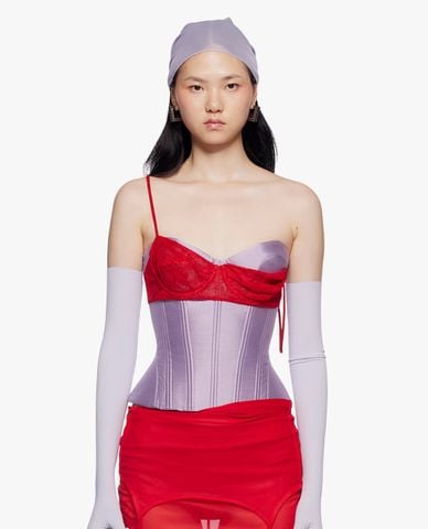  FANCì CLUB - Áo corset nữ hai dây phối bra Uncladding 