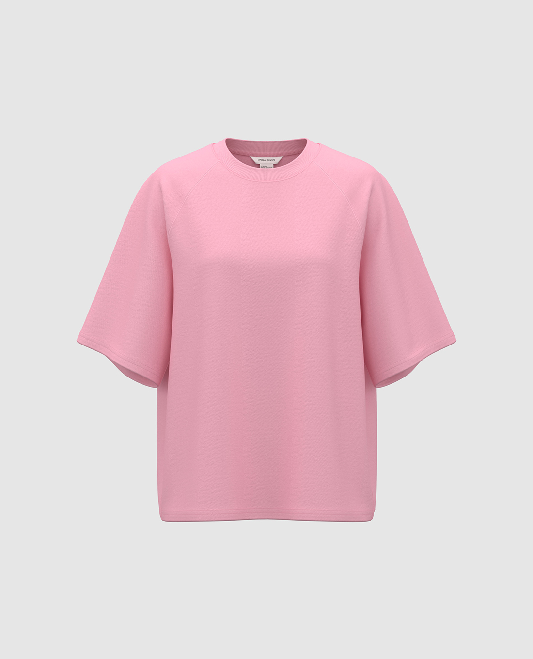 URBAN REVIVO - Áo thun nữ cổ tròn tay lỡ
