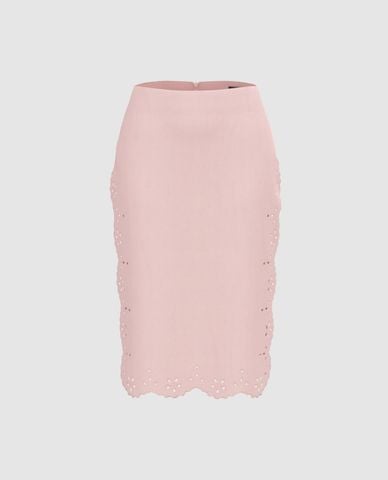  URBAN REVIVO - Chân váy bút chì midi phom ôm 