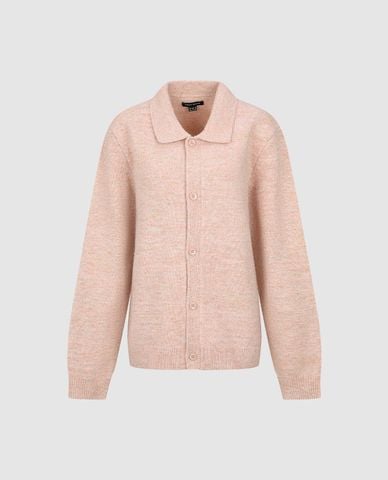  URBAN REVIVO - Áo khoác cardigan nữ cổ bẻ tay dài 