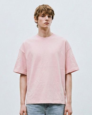  URBAN REVIVO - Áo thun nam cổ tròn tay ngắn 