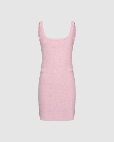  URBAN REVIVO - Đầm sát nách mini cổ vuông thanh lịch 