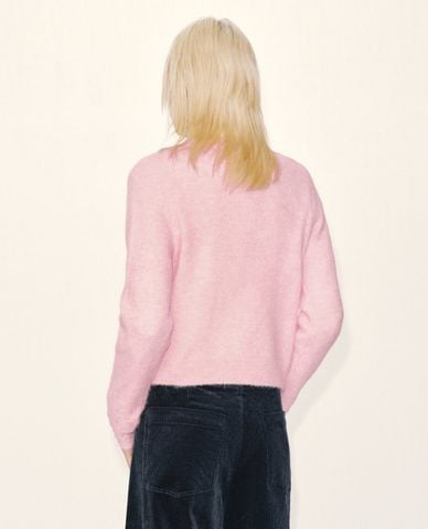  URBAN REVIVO - Áo khoác cardigan nữ tay dài thêu họa tiết 