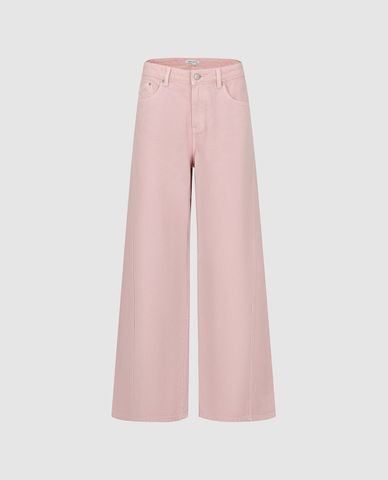  URBAN REVIVO - Quần jeans nữ ống rộng cá tính 