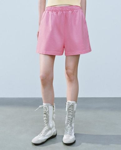  URBAN REVIVO - Quần short nữ ống rộng lưng thun 