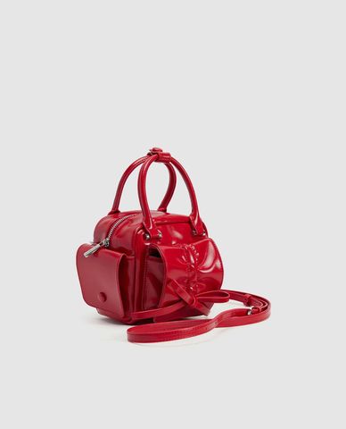  URBAN REVIVO - Túi xách nữ dáng hộp phối nơ 