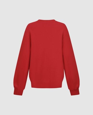  URBAN REVIVO - Áo sweatshirt nữ cổ tròn tay dài in họa tiết 