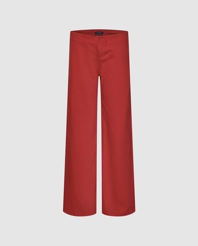  URBAN REVIVO - Quần jeans nữ ống rộng thời trang 