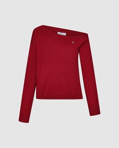  URBAN REVIVO - Áo trễ vai nữ tay dài phom ôm 