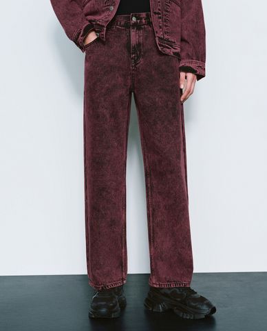  URBAN REVIVO - Quần jeans nam ống rộng cá tính 