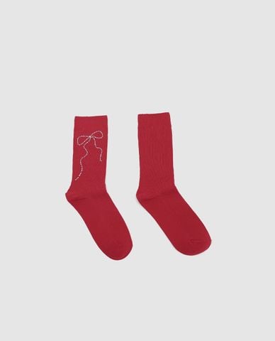  URBAN REVIVO - Vớ nữ cổ cao đính đá 