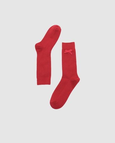  URBAN REVIVO - Vớ nữ cổ cao phối nơ nữ tính 