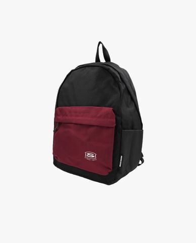  SKECHERS - Balo unisex phom chữ nhật phối khóa zip 