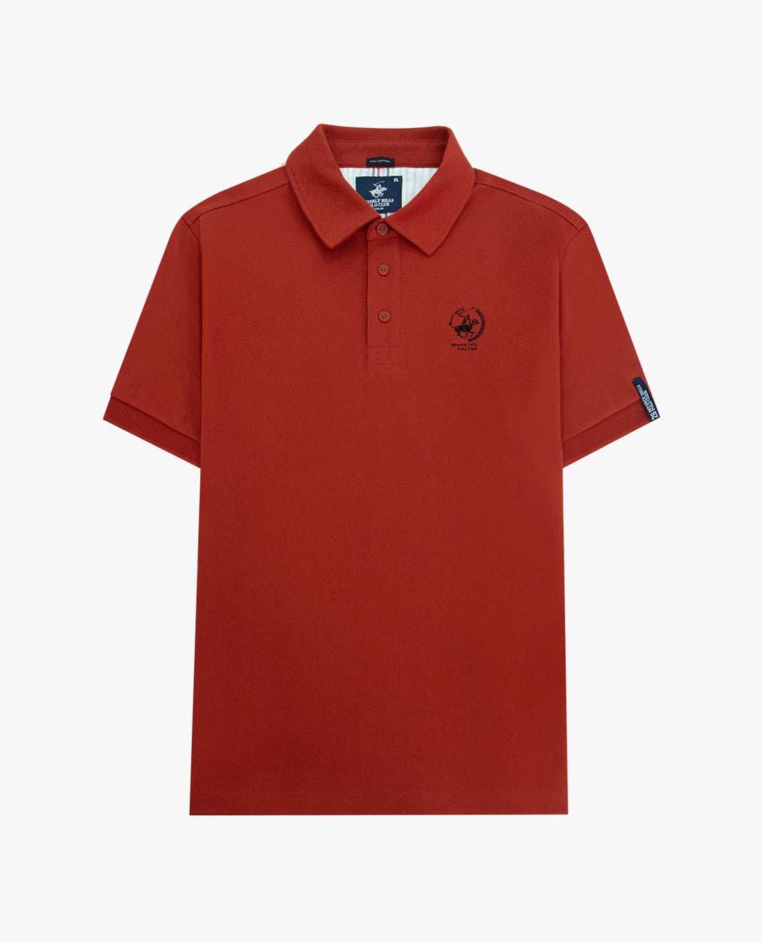 BEVERLY HILLS POLO CLUB - Áo polo nam cổ bẻ tay ngắn thêu logo