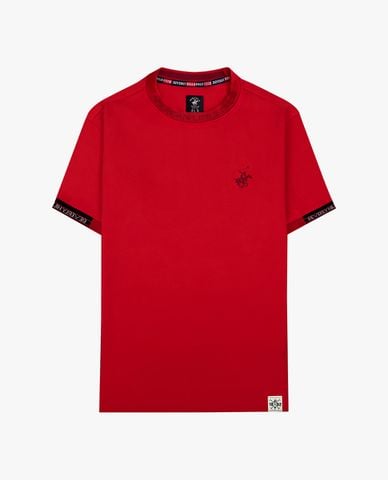  BEVERLY HILLS POLO CLUB - Áo thun nam cổ tròn tay ngắn phối logo 