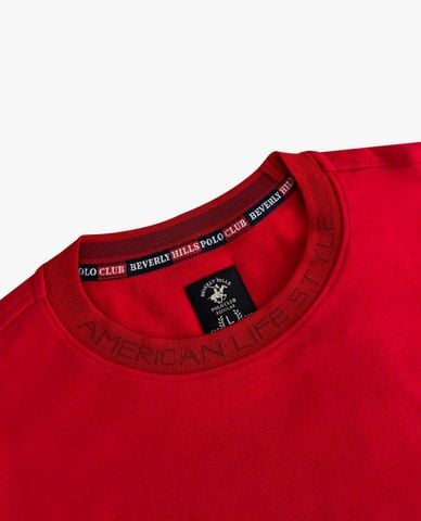  BEVERLY HILLS POLO CLUB - Áo thun nam cổ tròn tay ngắn phối logo 