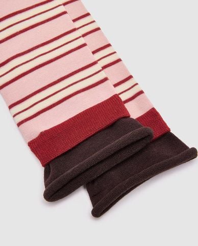  URBAN REVIVO - Vớ nữ cổ cao kẻ sọc 