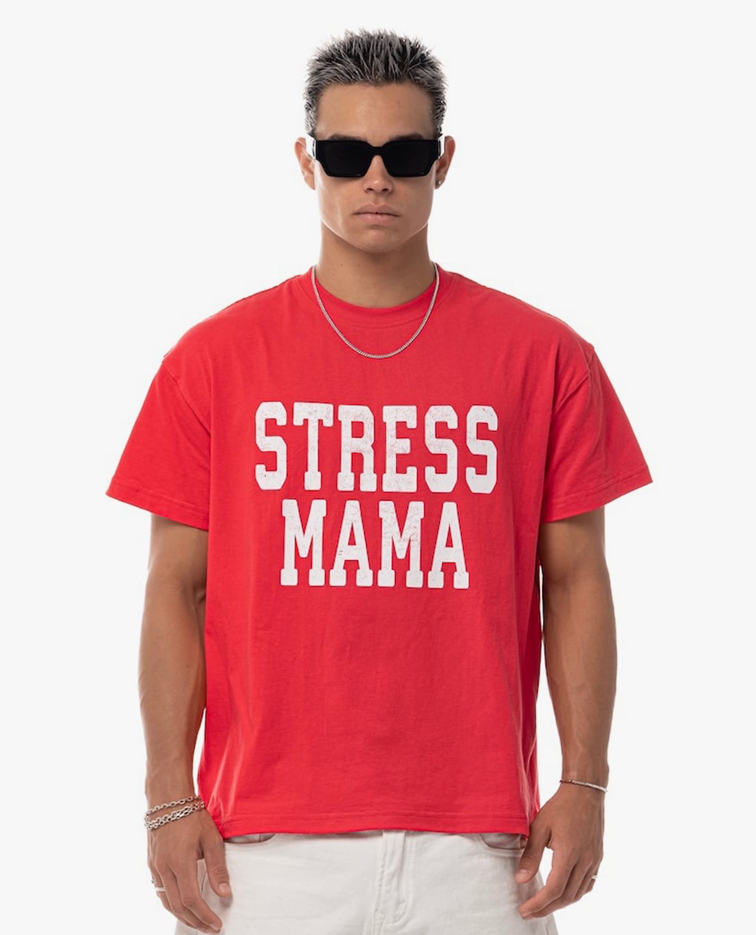 STRESSMAMA - Áo thun unisex cổ tròn tay ngắn SSMA Basic