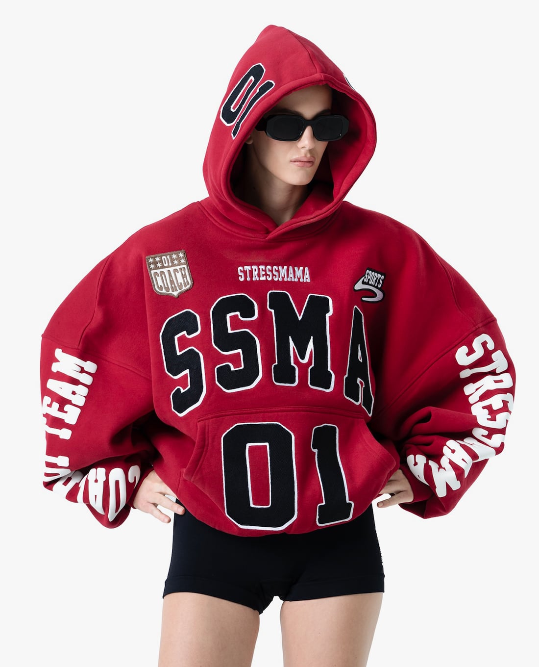 STRESSMAMA - Áo hoodie unisex tay dài Racing