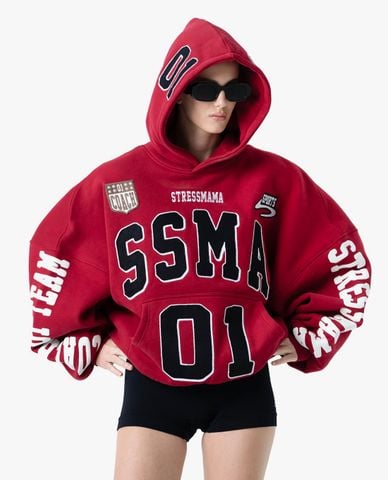  STRESSMAMA - Áo hoodie unisex tay dài Racing 