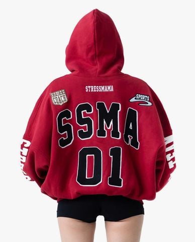  STRESSMAMA - Áo hoodie unisex tay dài Racing 