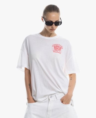  STRESSMAMA - Áo thun unisex cổ tròn tay ngắn Wildwest 
