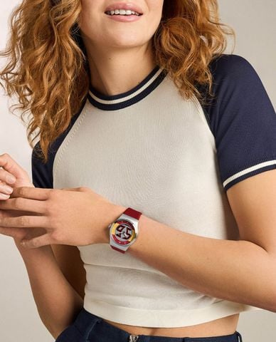  FOSSIL - Đồng hồ unisex Big Tic Flags 40mm 