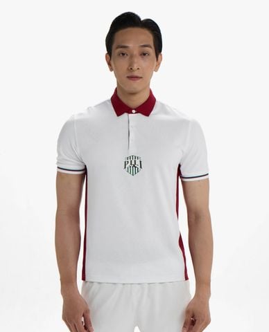  PILI - Áo polo nam cổ bẻ tay ngắn phối màu 