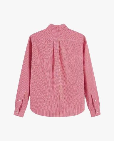  DEZUS - Áo sơ mi nữ cổ bẻ tay dài sọc caro Dojim 