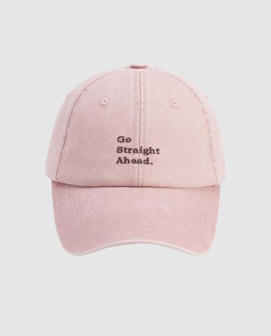  URBAN REVIVO - Nón bóng chày nữ thêu chữ 