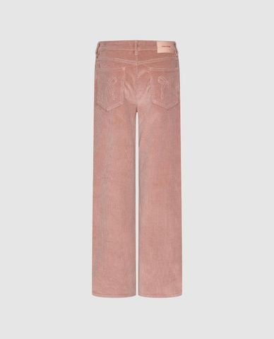  URBAN REVIVO - Quần jeans nữ ống đứng cổ điển 