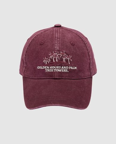  URBAN REVIVO - Nón bóng chày unisex thêu họa tiết 