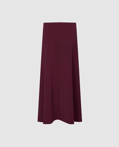  URBAN REVIVO - Chân váy phom suông midi xoắn eo 