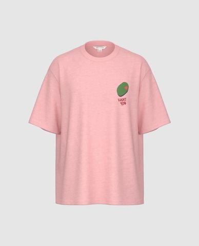  URBAN REVIVO - Áo thun nam cổ tròn tay ngắn in hình 