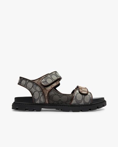 COACH - Giày sandals nam Signature Jacquard 