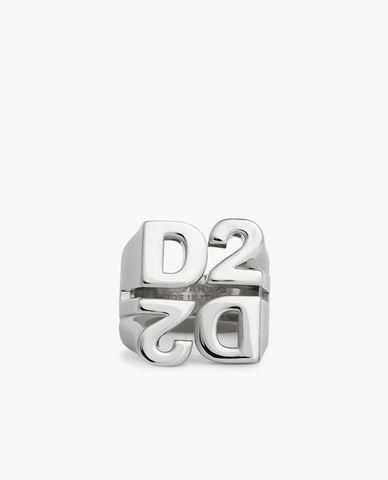  DSQUARED2 - Nhẫn nam khắc logo nổi 