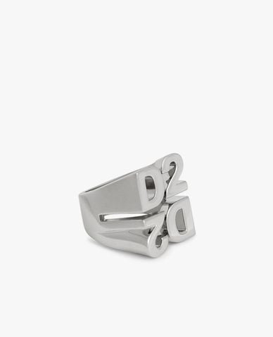  DSQUARED2 - Nhẫn nam khắc logo nổi 