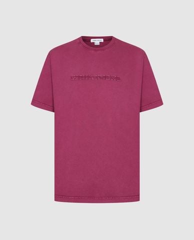  URBAN REVIVO - Áo thun nam cổ tròn tay ngắn thêu họa tiết 