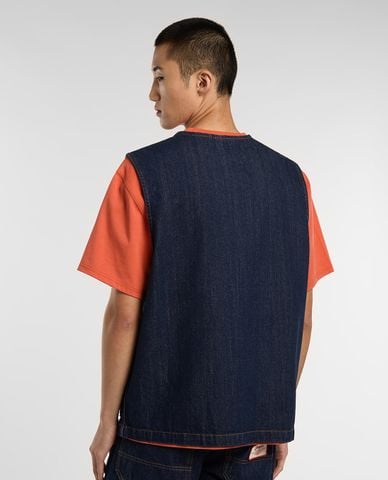  DICKIES - Áo khoác gilet nam denim phối túi hộp 