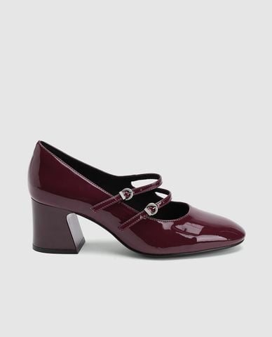  URBAN REVIVO - Giày cao gót nữ bít mũi quai đôi 