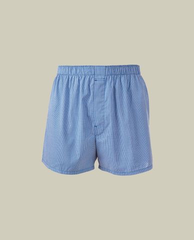  CHARLES TYRWHITT - Quần short nam ống rộng lưng thun sọc caro 