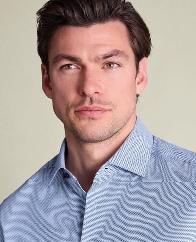  CHARLES TYRWHITT - Áo sơ mi nam cổ bẻ tay dài thời thượng 