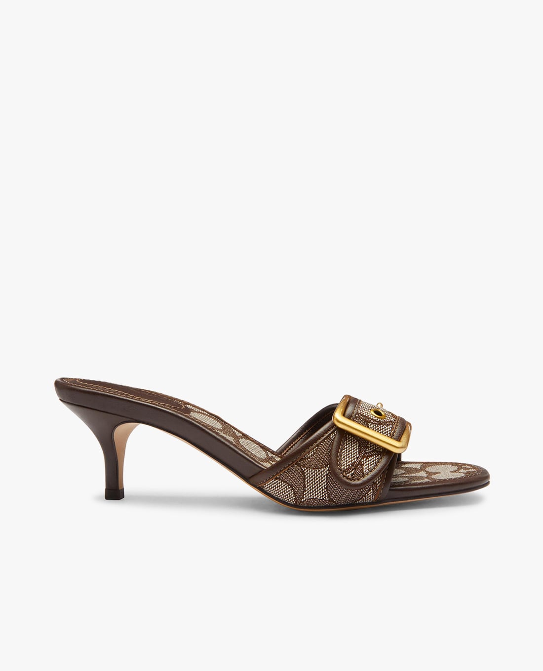 COACH - Giày mules cao gót nữ Margot In Signature Jacquard