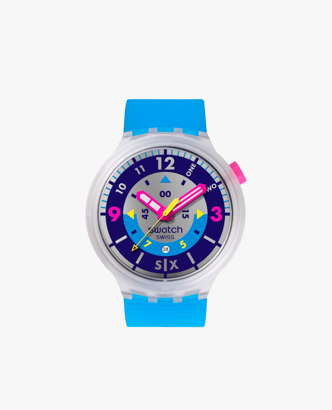 SWATCH - Đồng hồ unisex Neon Hielo 47mm