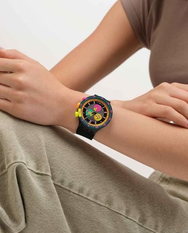  SWATCH - Đồng hồ unisex Neon Seppia 47mm 