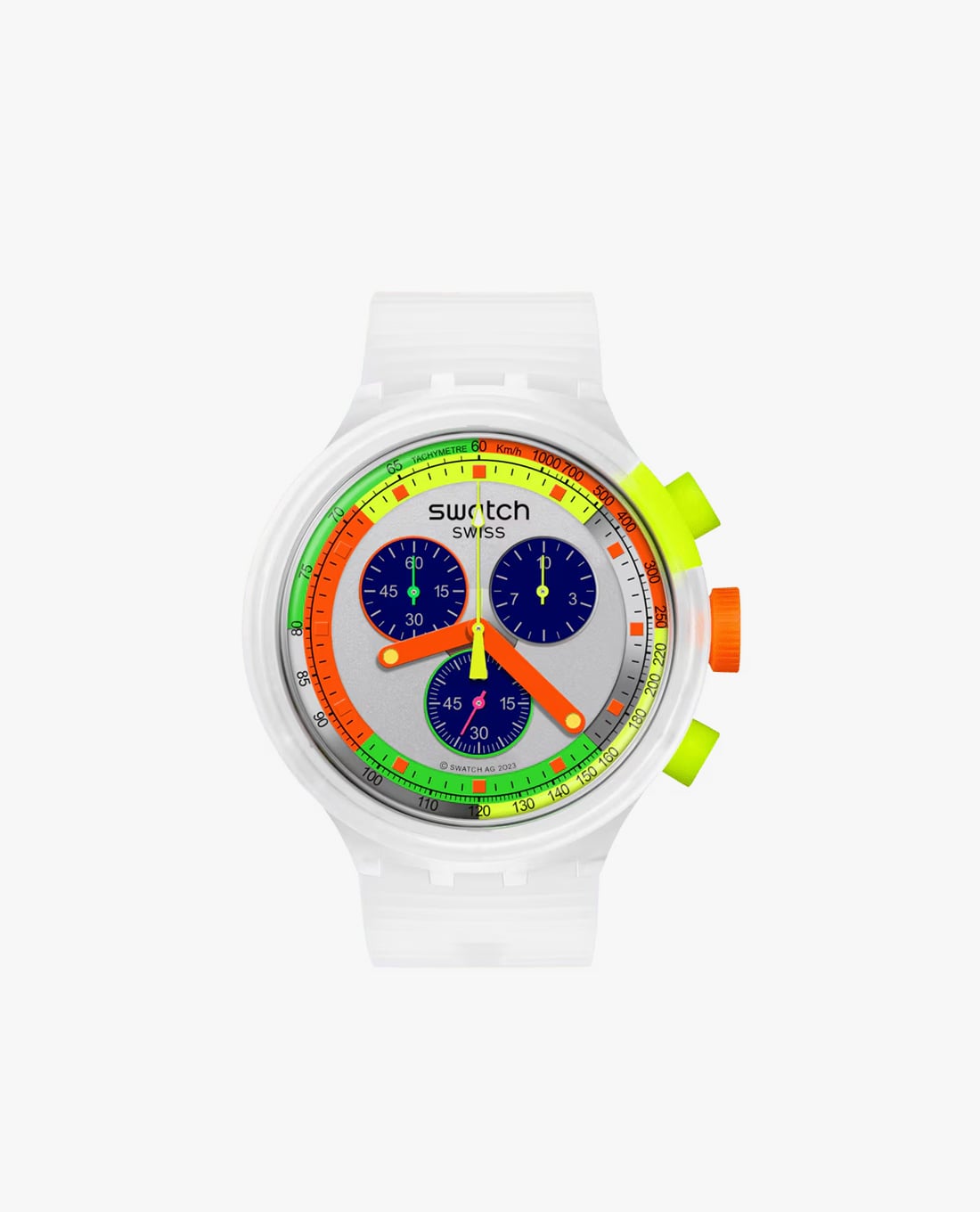 SWATCH - Đồng hồ unisex Neon Jelly 47mm