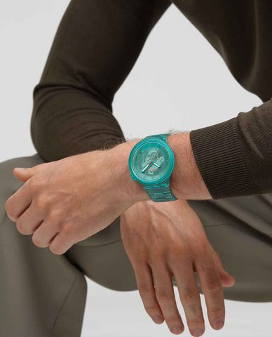  SWATCH - Đồng hồ unisex Turquoise Joy 47mm 