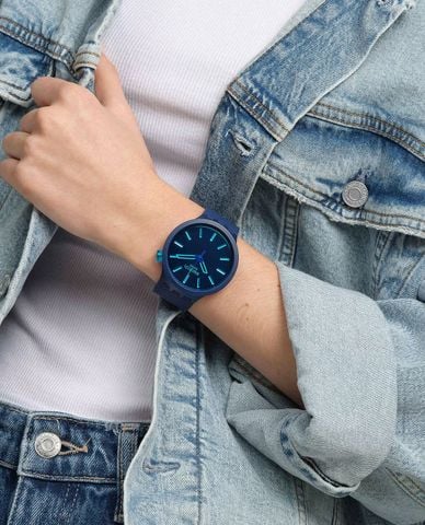  SWATCH - Đồng hồ unisex Indigo Glow 47mm 