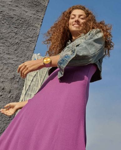  SWATCH - Đồng hồ unisex Amber Green 47mm 